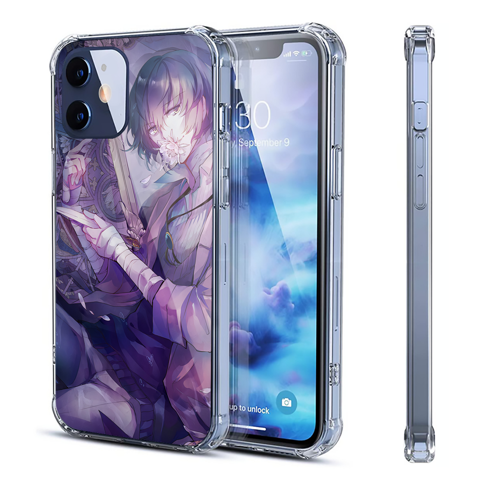（画像用） 文豪ストレイドッグス Bungo Stray Dogs 【iPhone 12シリーズ対応】透明スマホケース（クリアソフトケース）